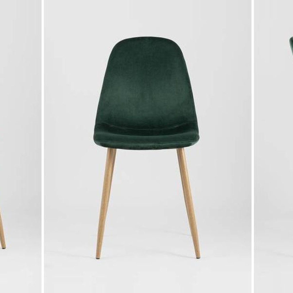 Стул Archie Chair Темно-Зеленый Велюр