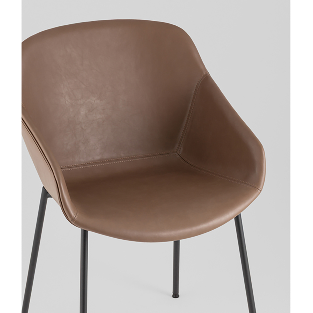 Стул Ashby экокожа светло-коричневый