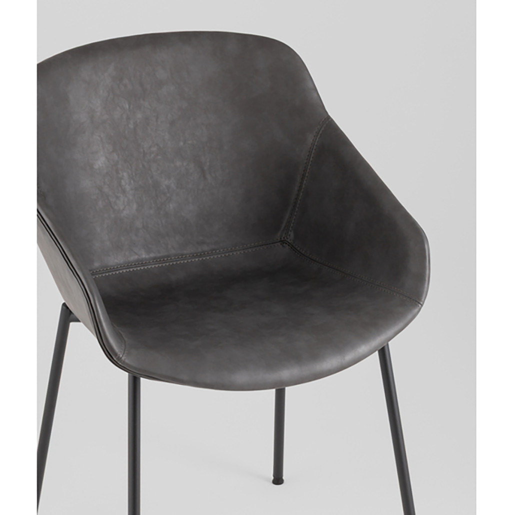 Стул Ashby экокожа серый