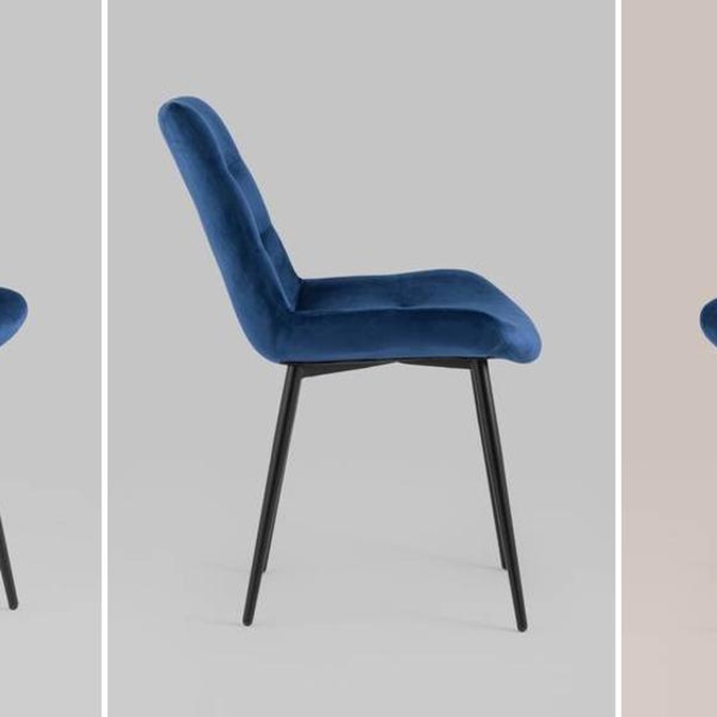Стул Austin Chair Велюр Индиго