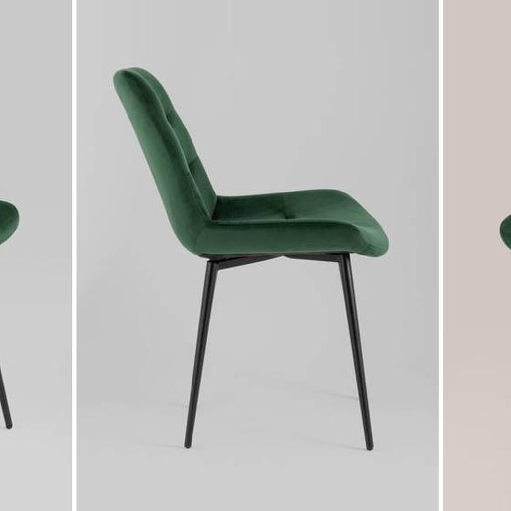 Стул Austin Chair Зеленый Велюр