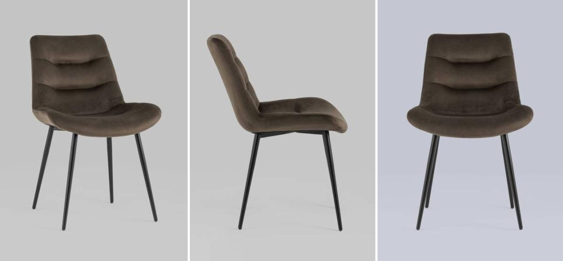 Стул Austin Chair Коричневый Велюр