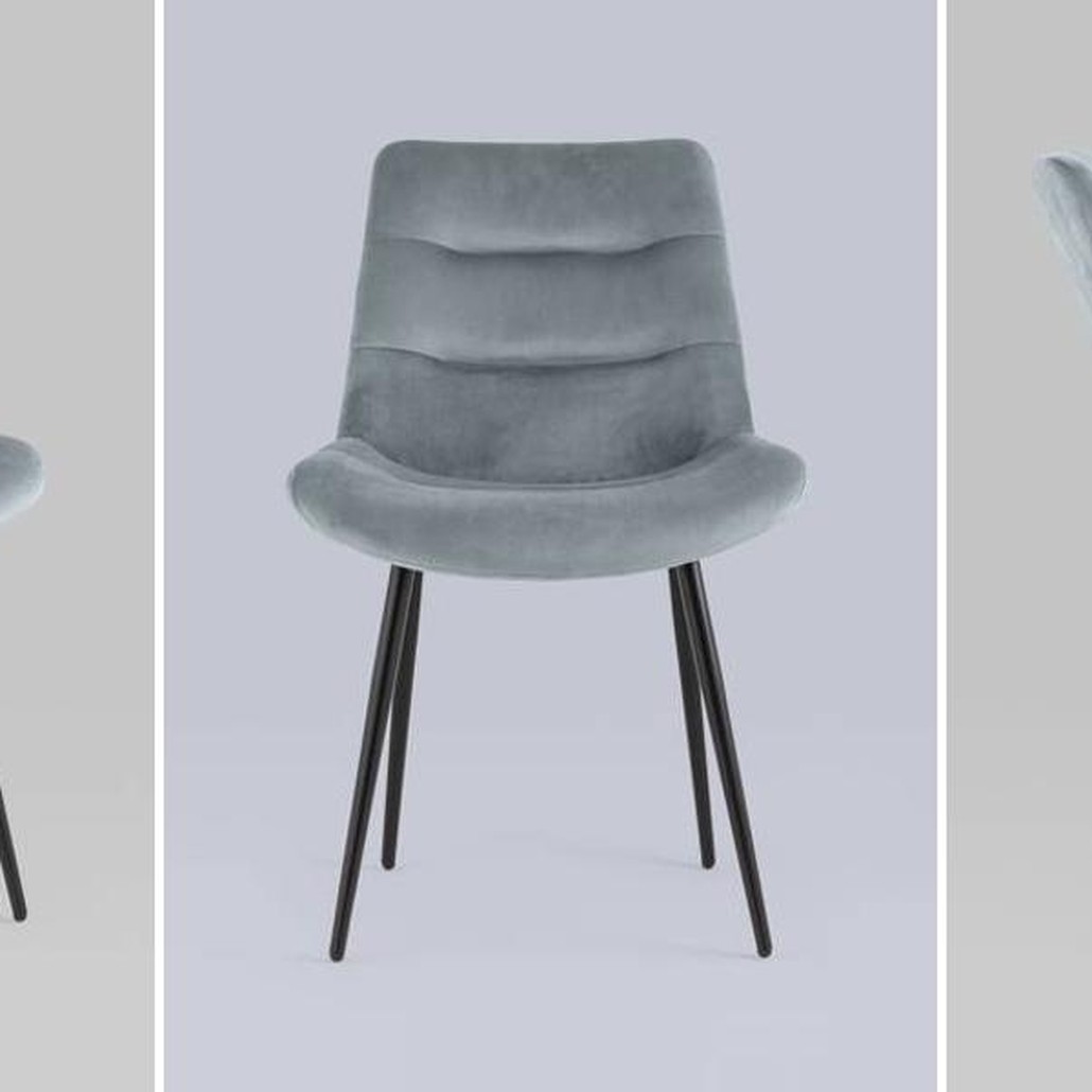 Стул Austin Chair Светло-Серый Велюр