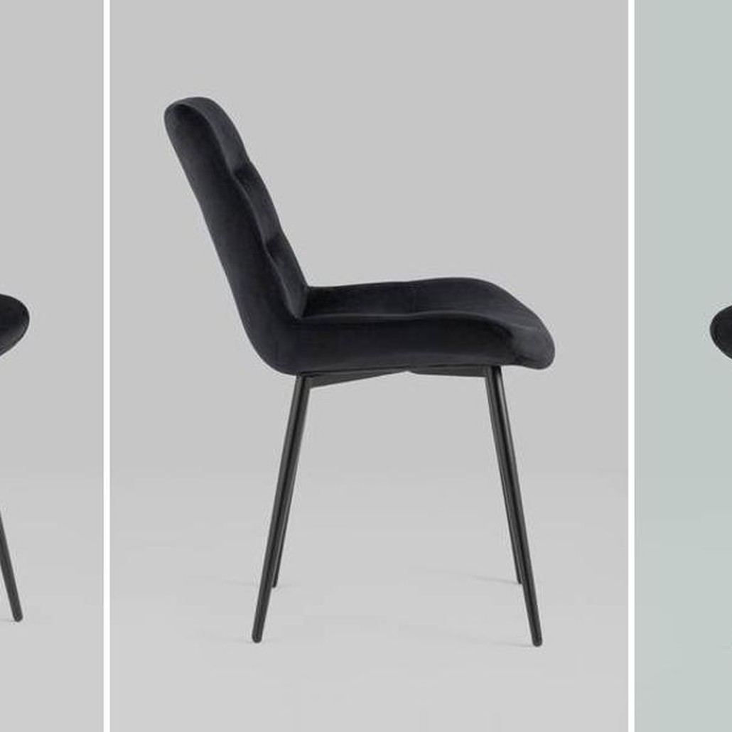 Стул Austin Chair Черный Велюр