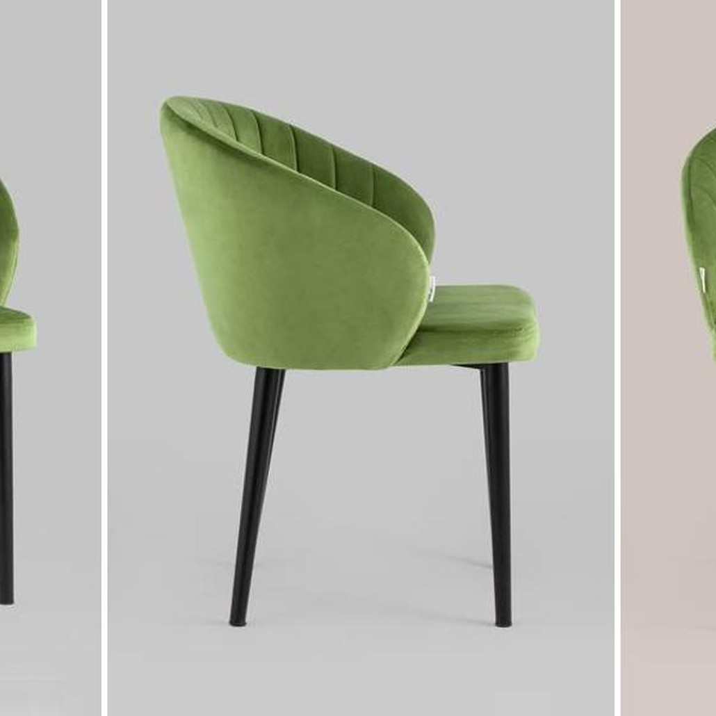 Стул Balsari Chair Велюр Зеленый Лайм