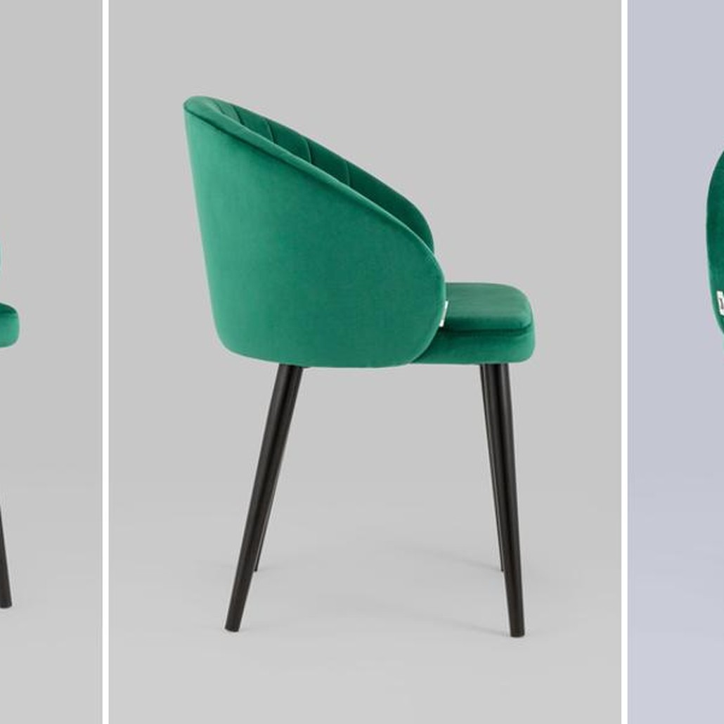 Стул Balsari Chair Изумрудно-Зеленый Велюр