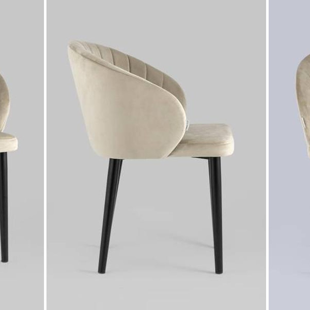 Стул Balsari Chair Кремовый Велюр