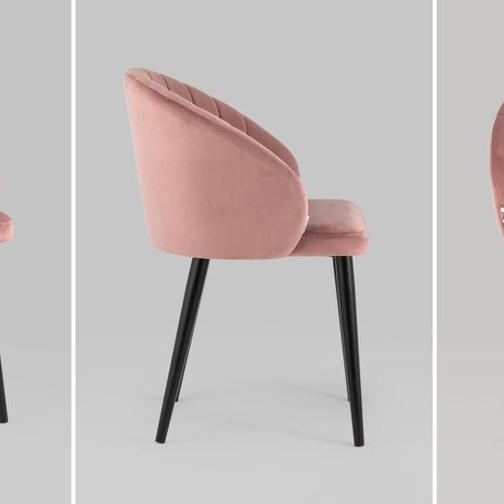 Стул Balsari Chair Пыльно-Розовый Велюр