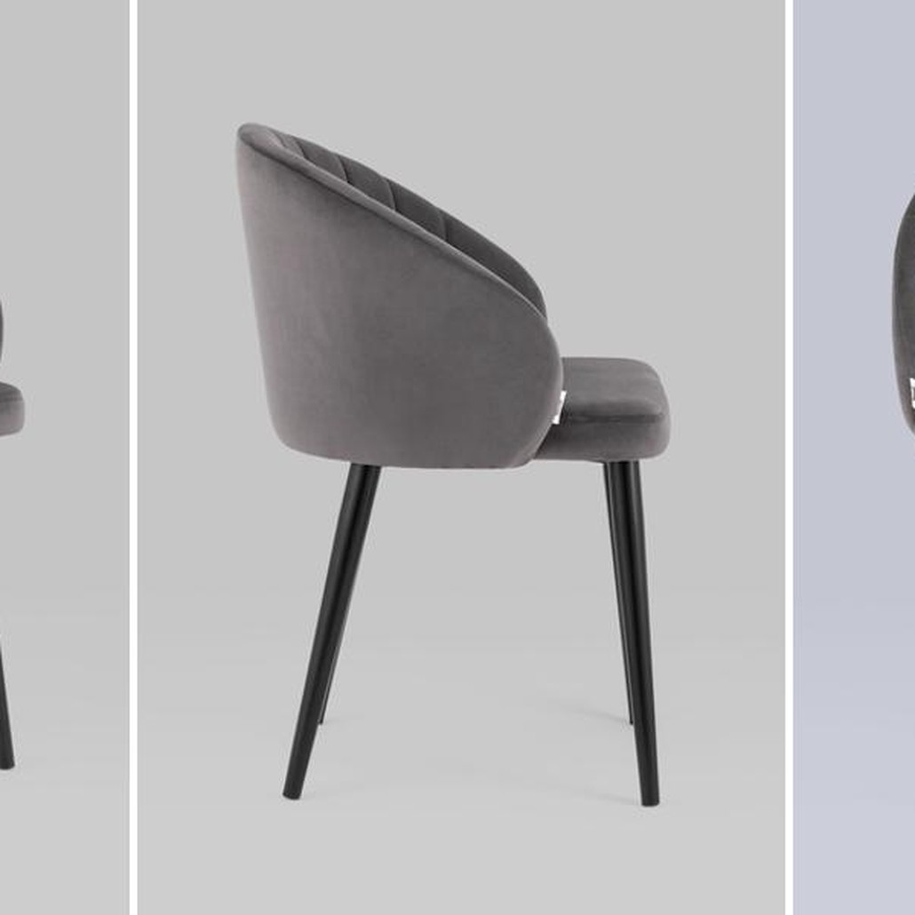 Стул Balsari Chair Серый Велюр