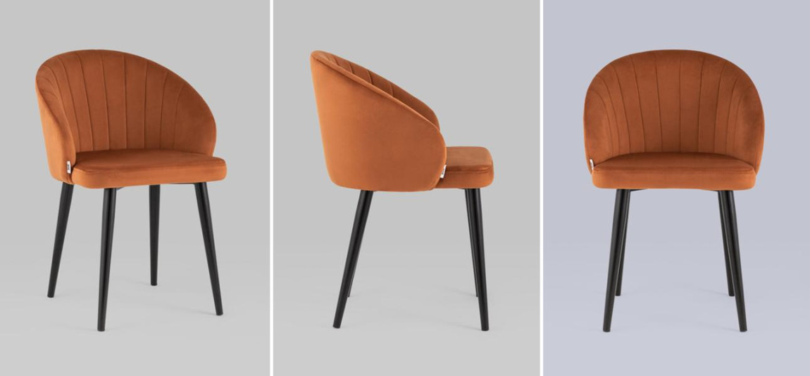 Стул Balsari Chair Терракотовый Велюр