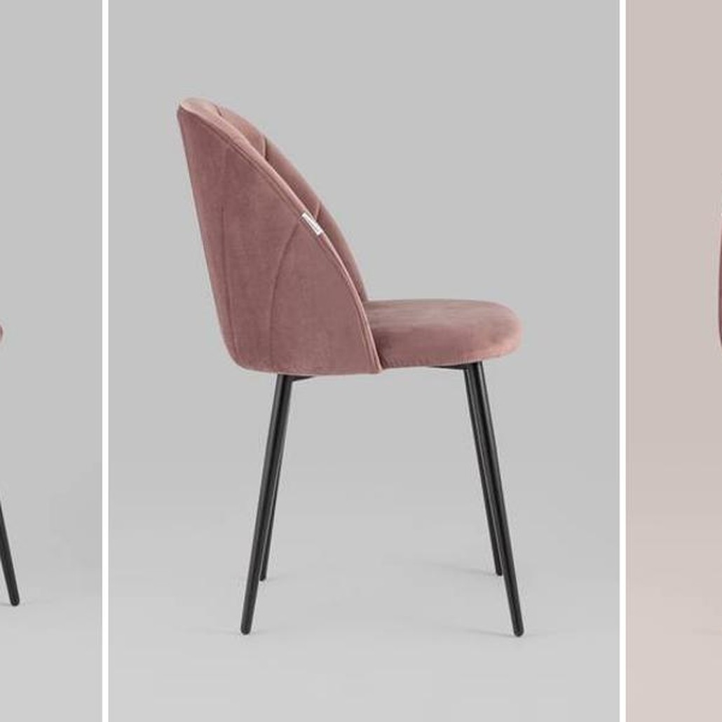 Стул Balsari S Chair Пыльно-Розовый Велюр