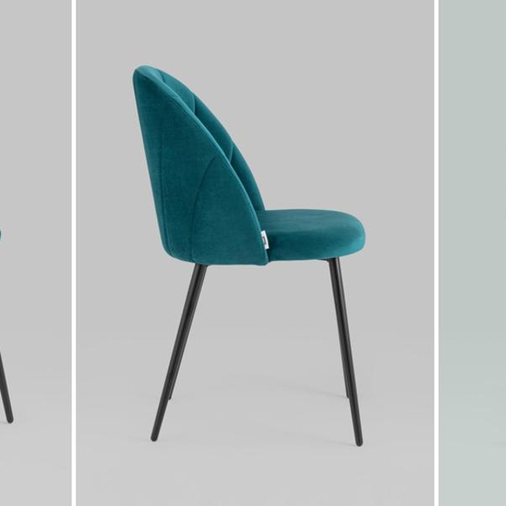 Стул Balsari S Chair Темно-Бирюзовый Велюр