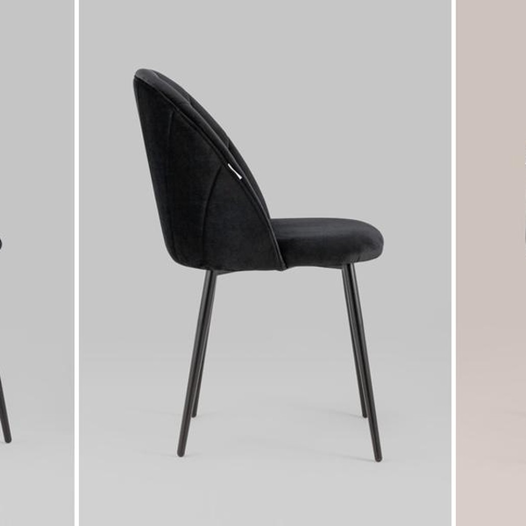 Стул Balsari S Chair Черный Велюр