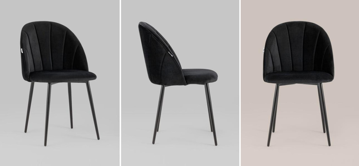 Стул Balsari S Chair Черный Велюр