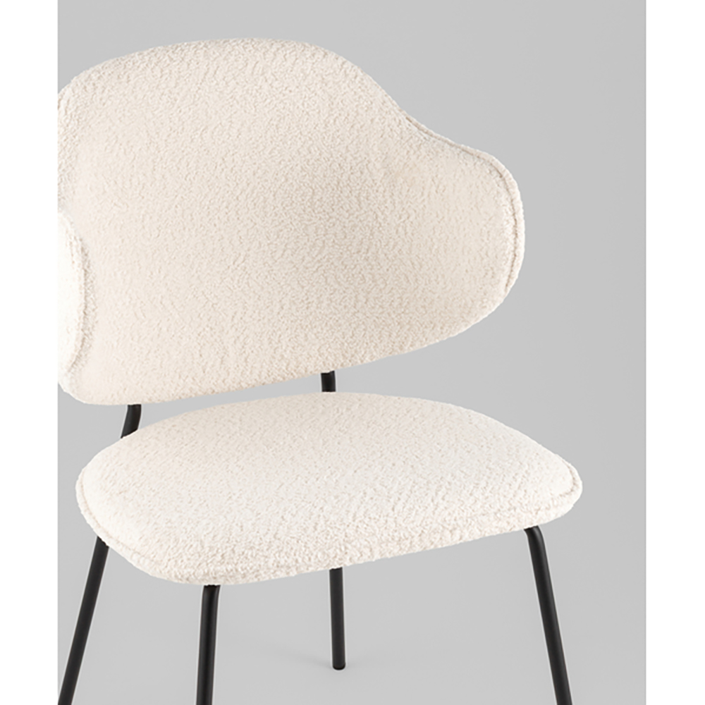 Стул Bellamy букле молочный