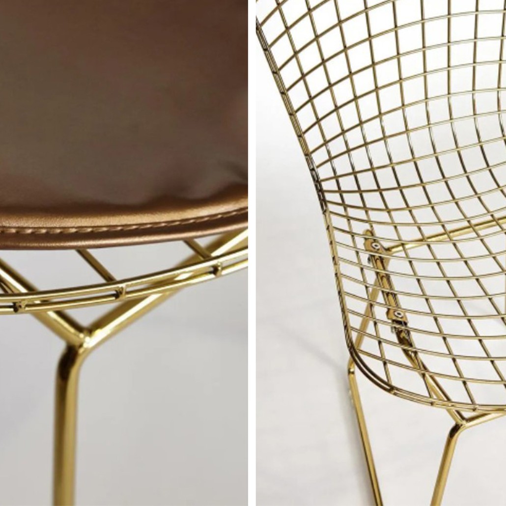 Стул Bertoia Chair Gold