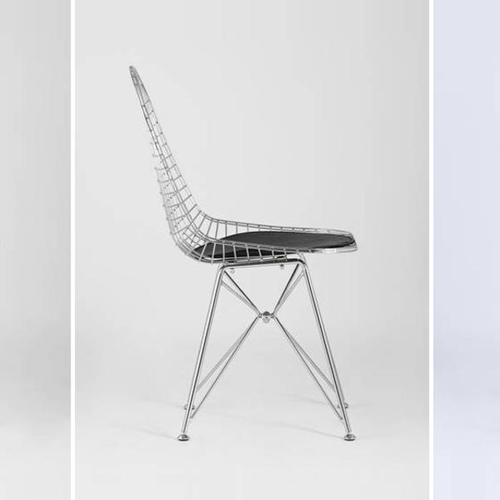 Стул Bertoia S Chair Хромированный Металл