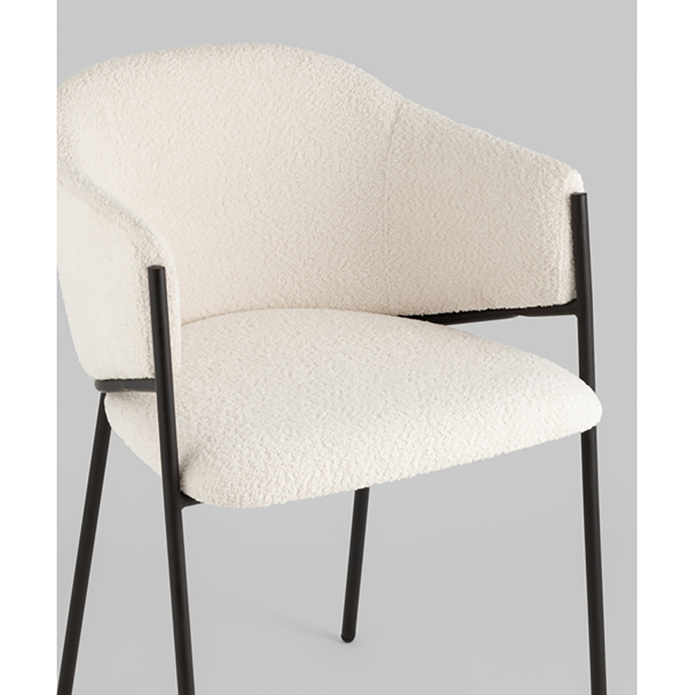 Стул Brace букле белый