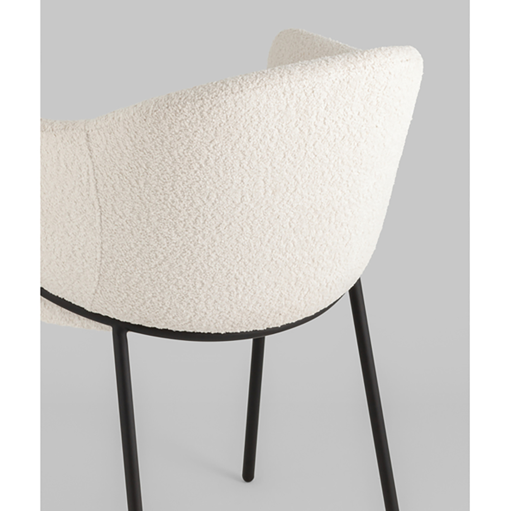 Стул Brace букле белый