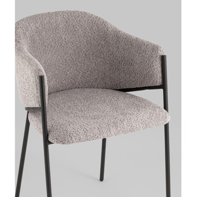 Стул Brace букле серый