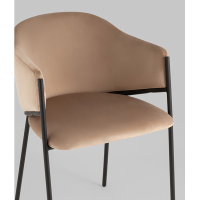 Стул Brace велюр капучино