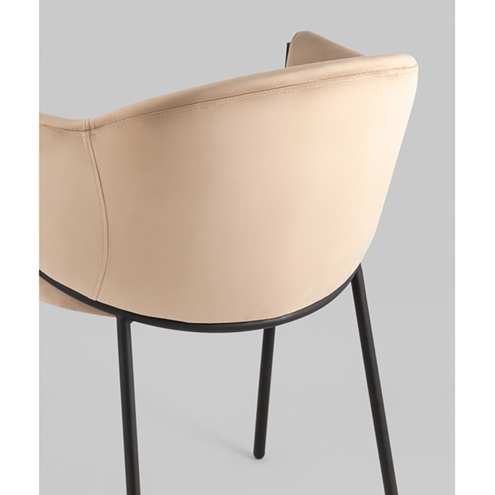 Стул Brace велюр капучино