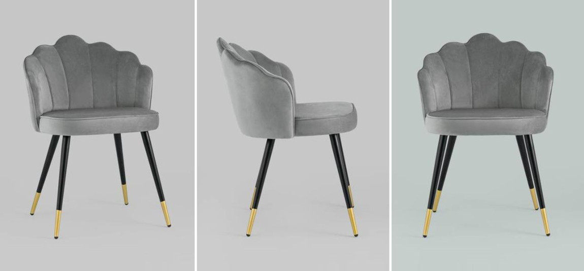 Стул Bristol Chair Серый Цвет