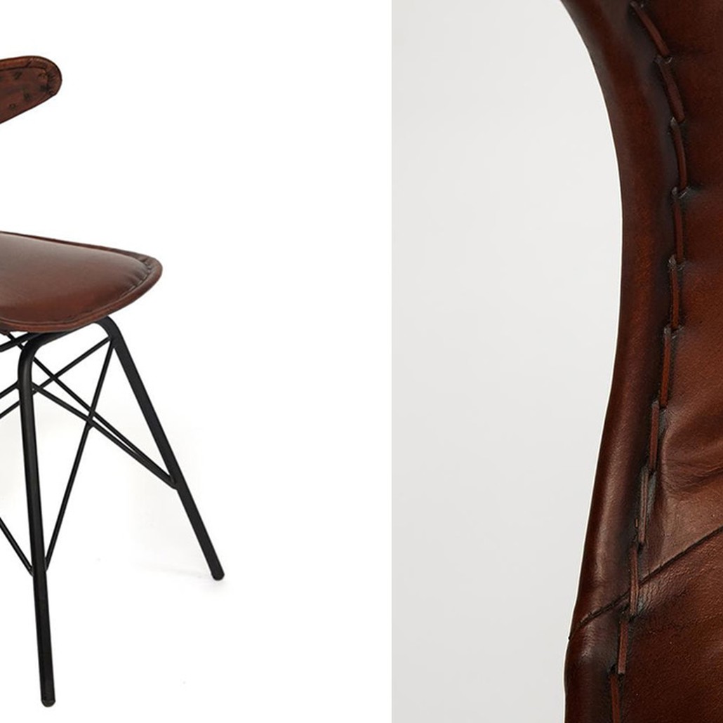 Стул Buffalo Leather Industrial Chair