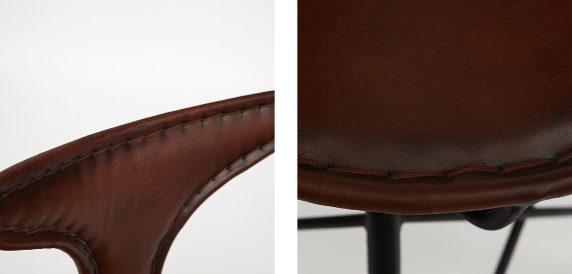 Стул Buffalo Leather Industrial Chair