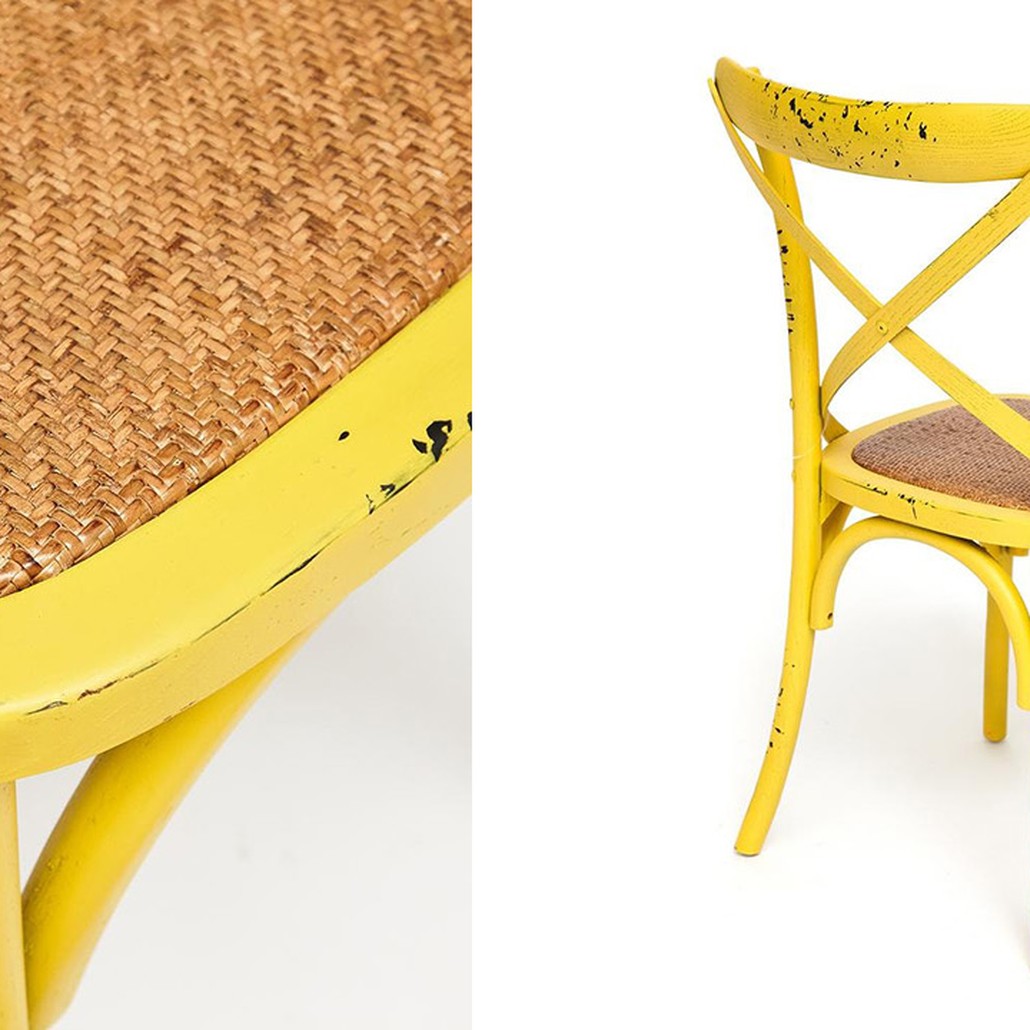 Стул Chaise Provence en Bois Jaune жёлтый