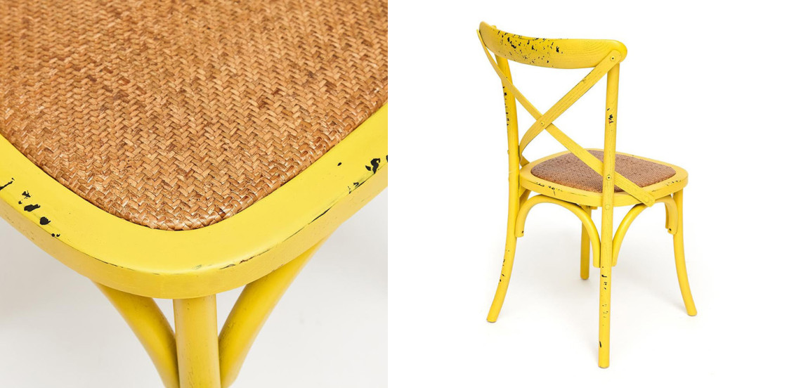 Стул Chaise Provence en Bois Jaune жёлтый