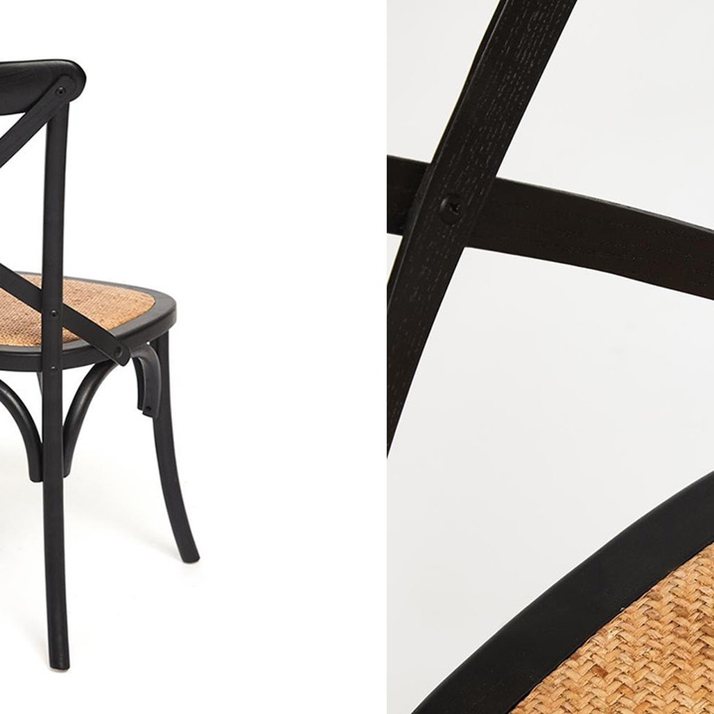 Стул Chaise Provence en Bois noir черный