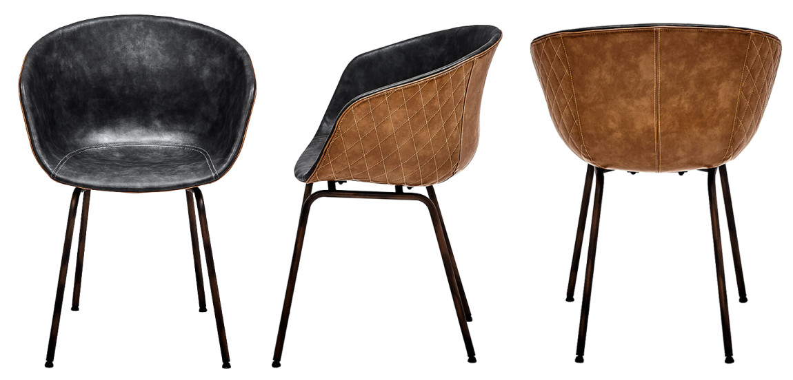 Стул Combi Caramel and Graphite Stool