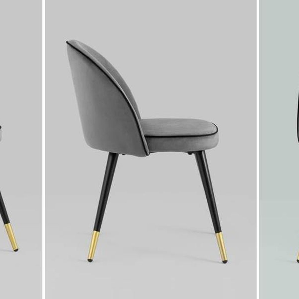 Стул Cooper Chair LUX Серый Велюр