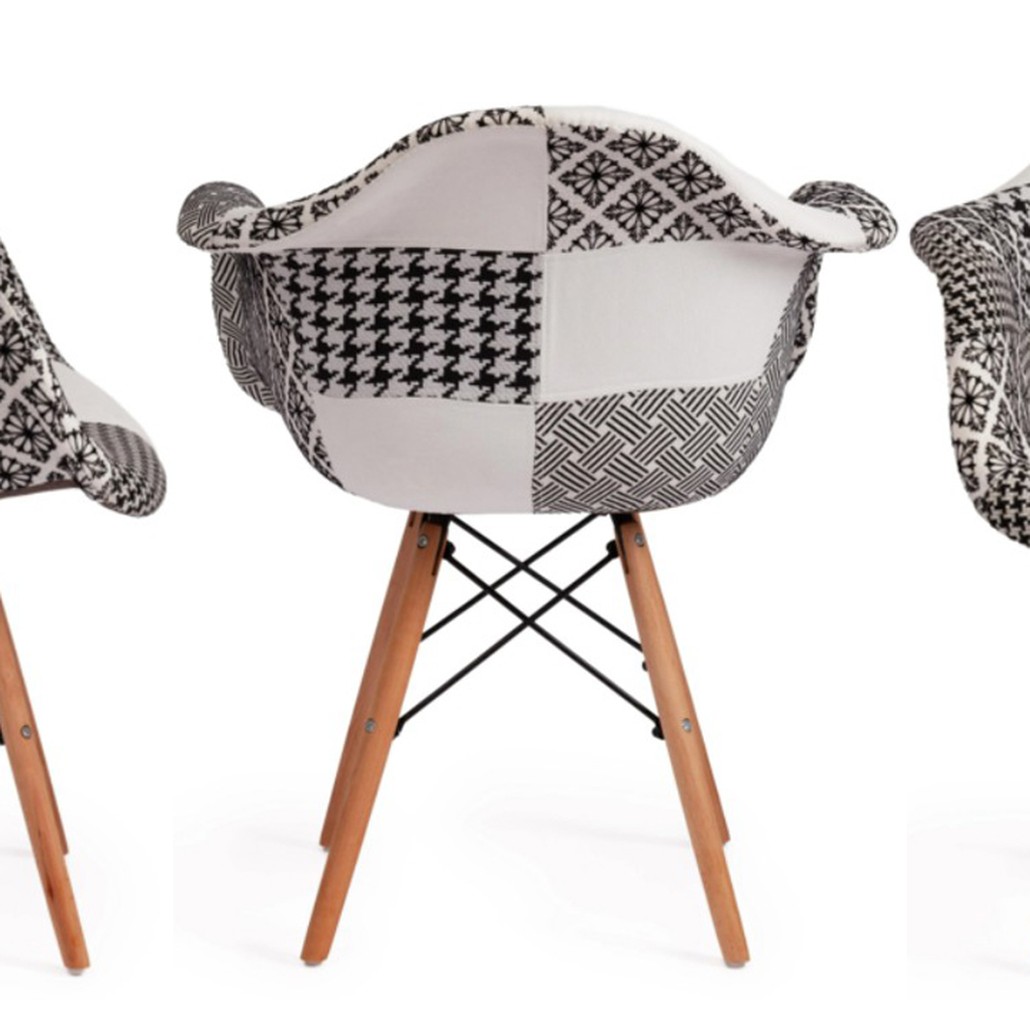 Стул DAW black&white patchwork