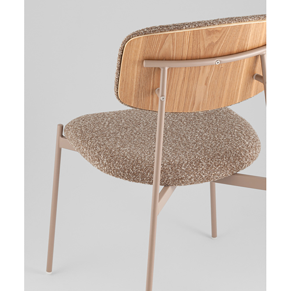 Стул Doe без подлокотников коричневый