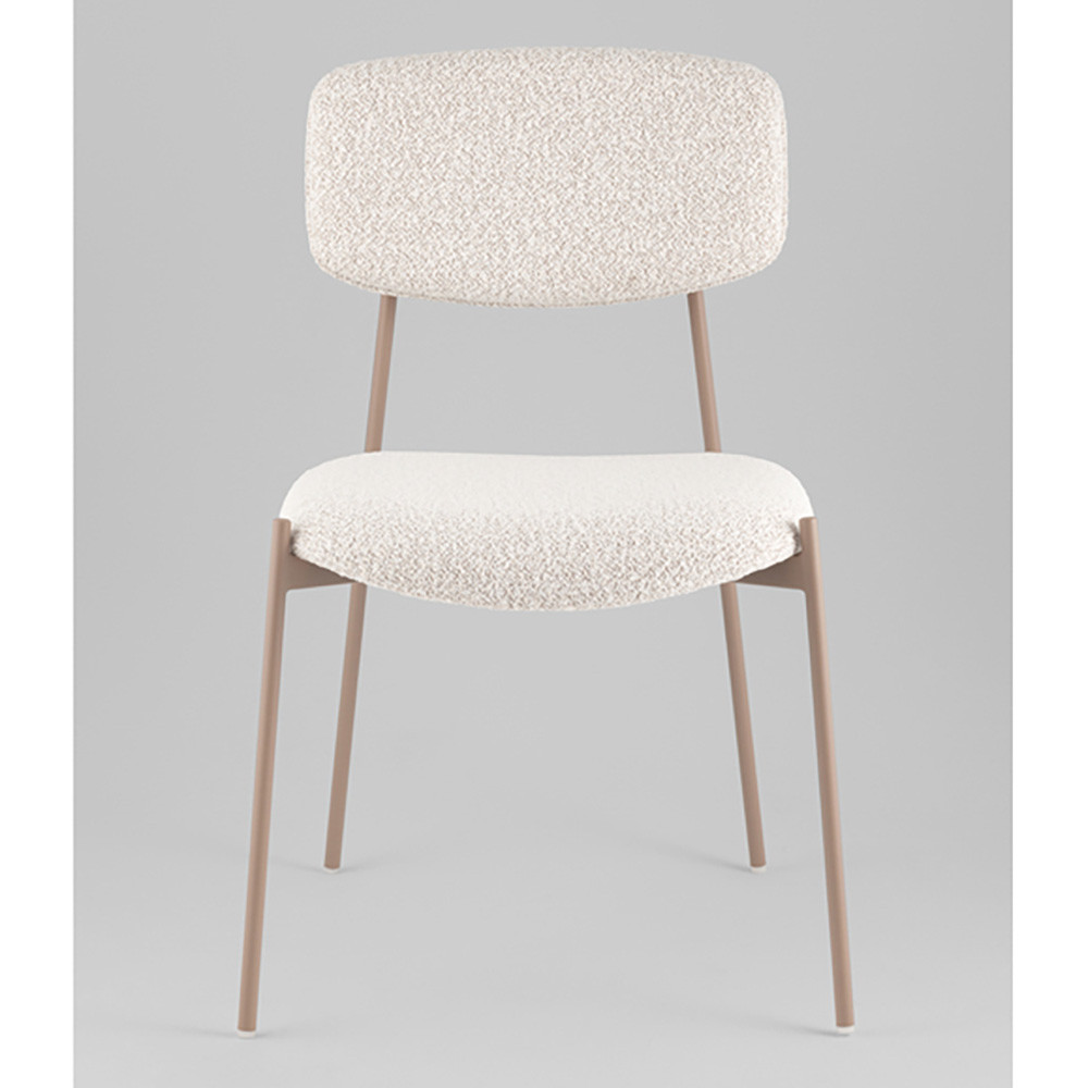 Стул Doe без подлокотников молочный