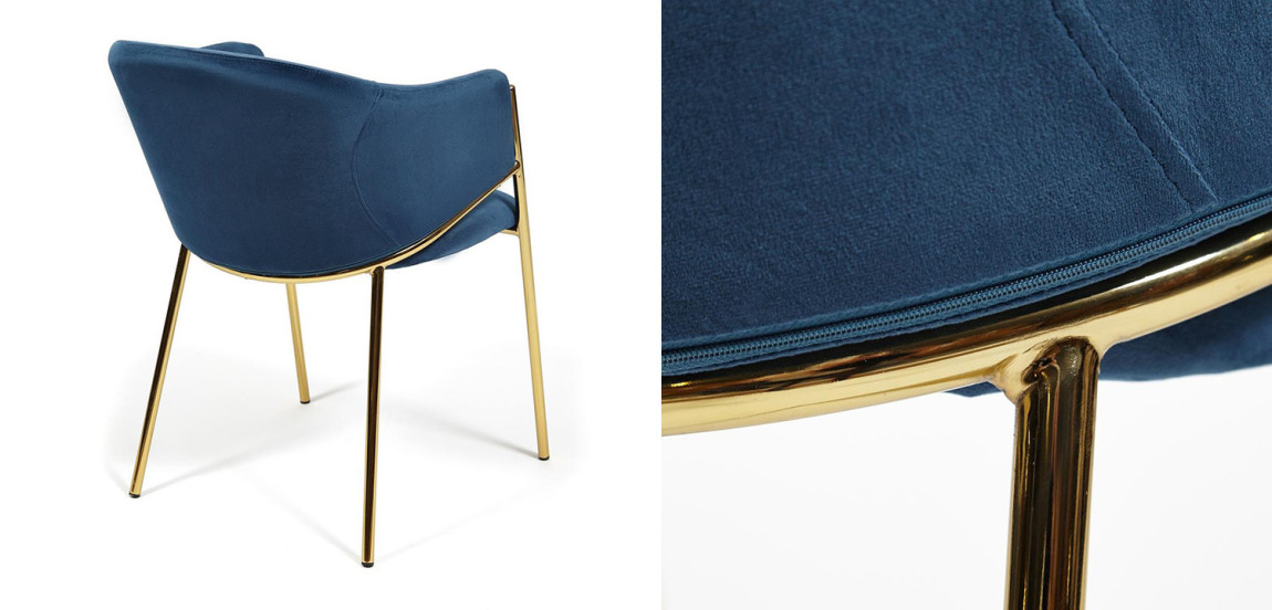 Стул Dolores blue velvet