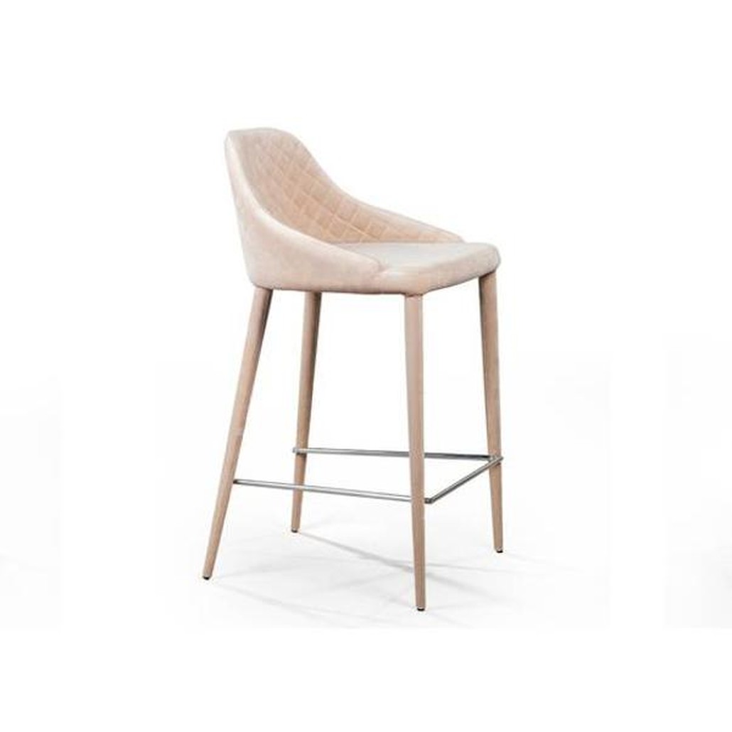 Стул Douglas Rhombus Bar stool Бежевый Велюр