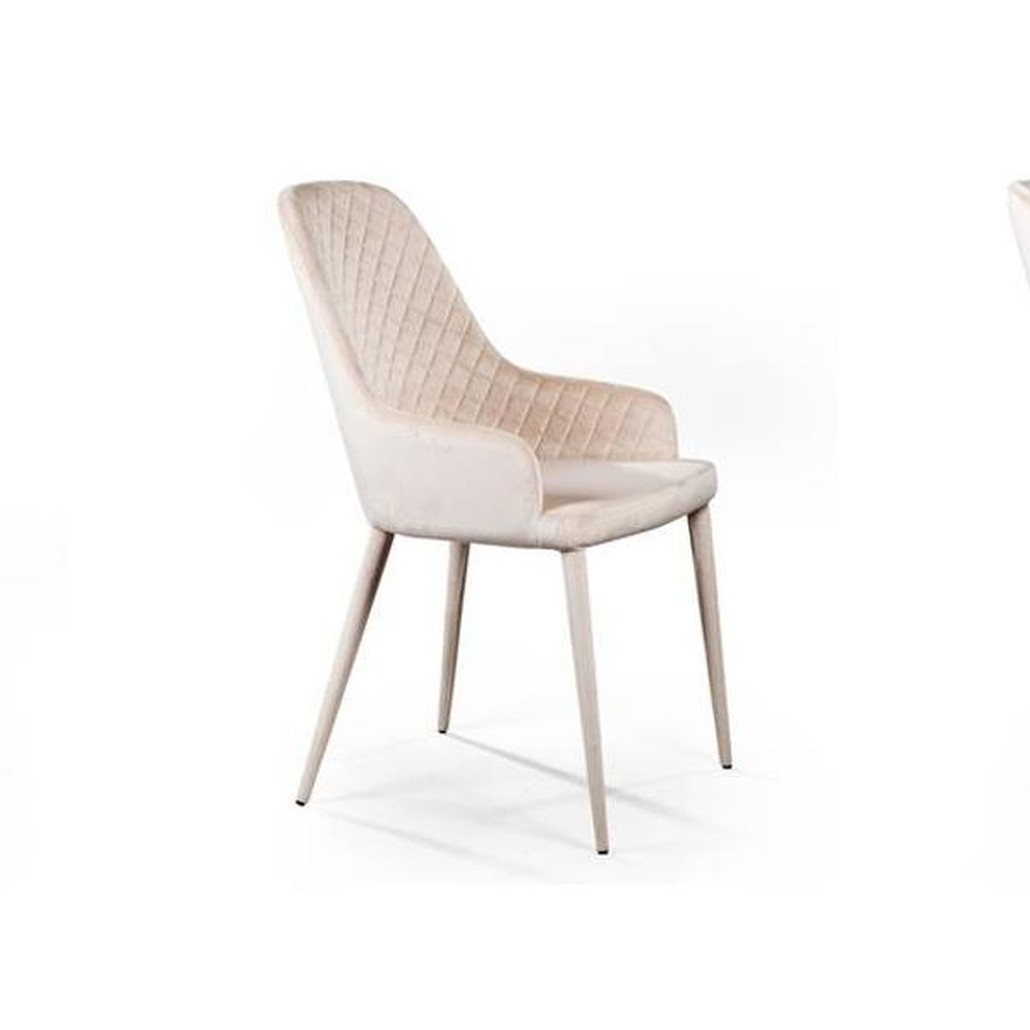 Стул Douglas Rhombus Chair Бежевый Велюр