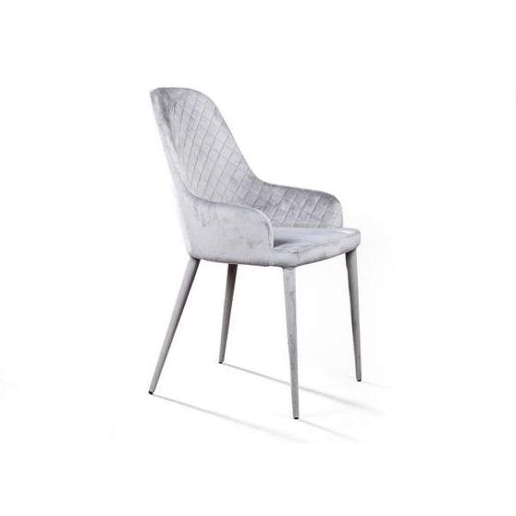 Стул Douglas Rhombus Chair Серый Велюр