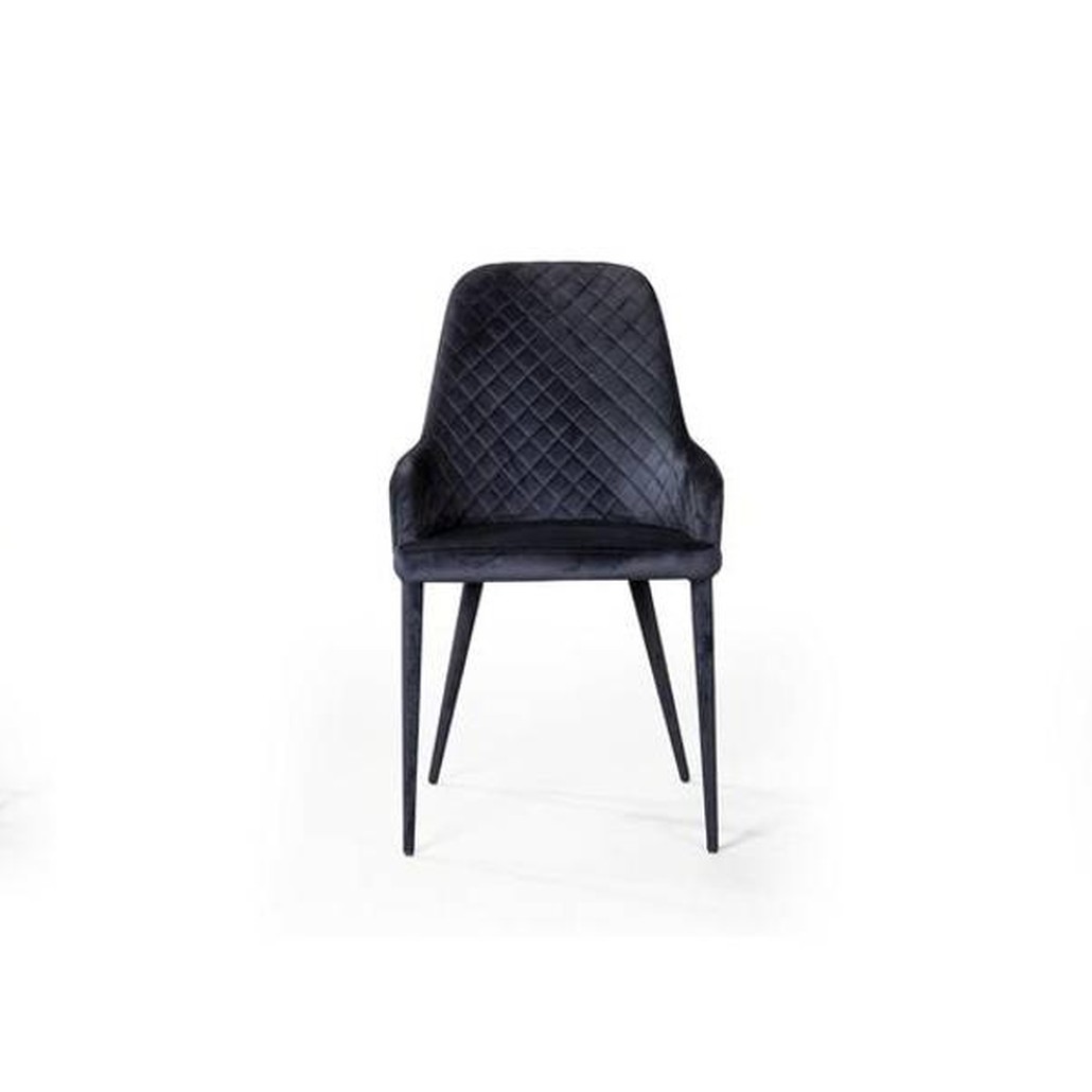 Стул Douglas Rhombus Chair Черный Велюр
