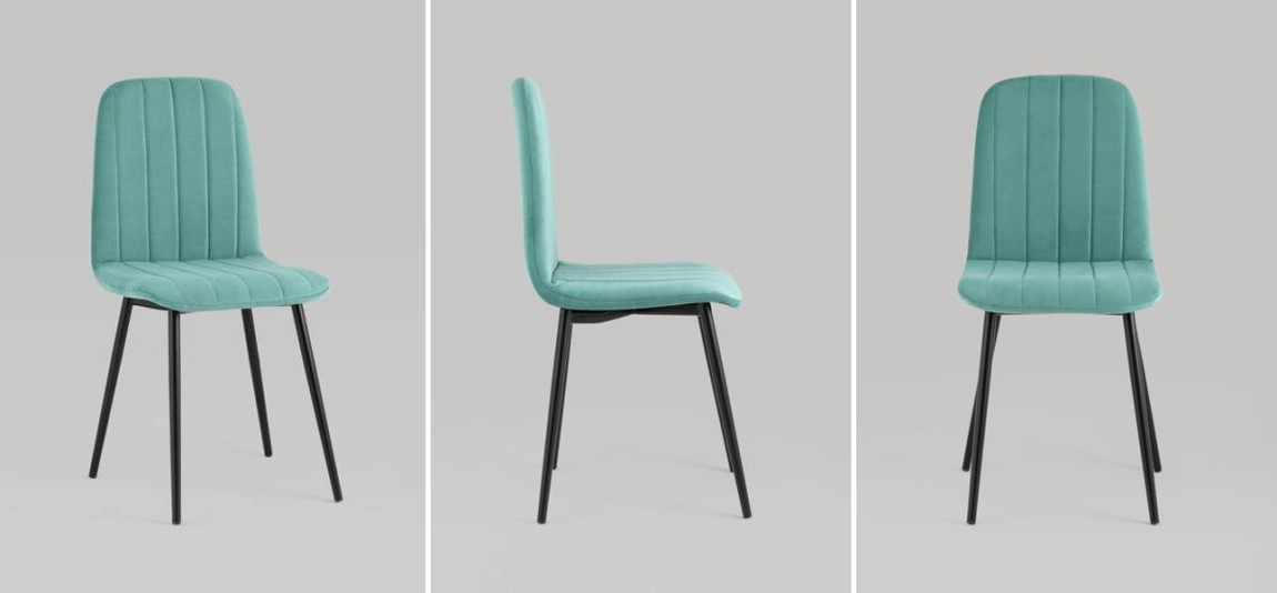 Стул Easy Chair Велюр Мятный цвет