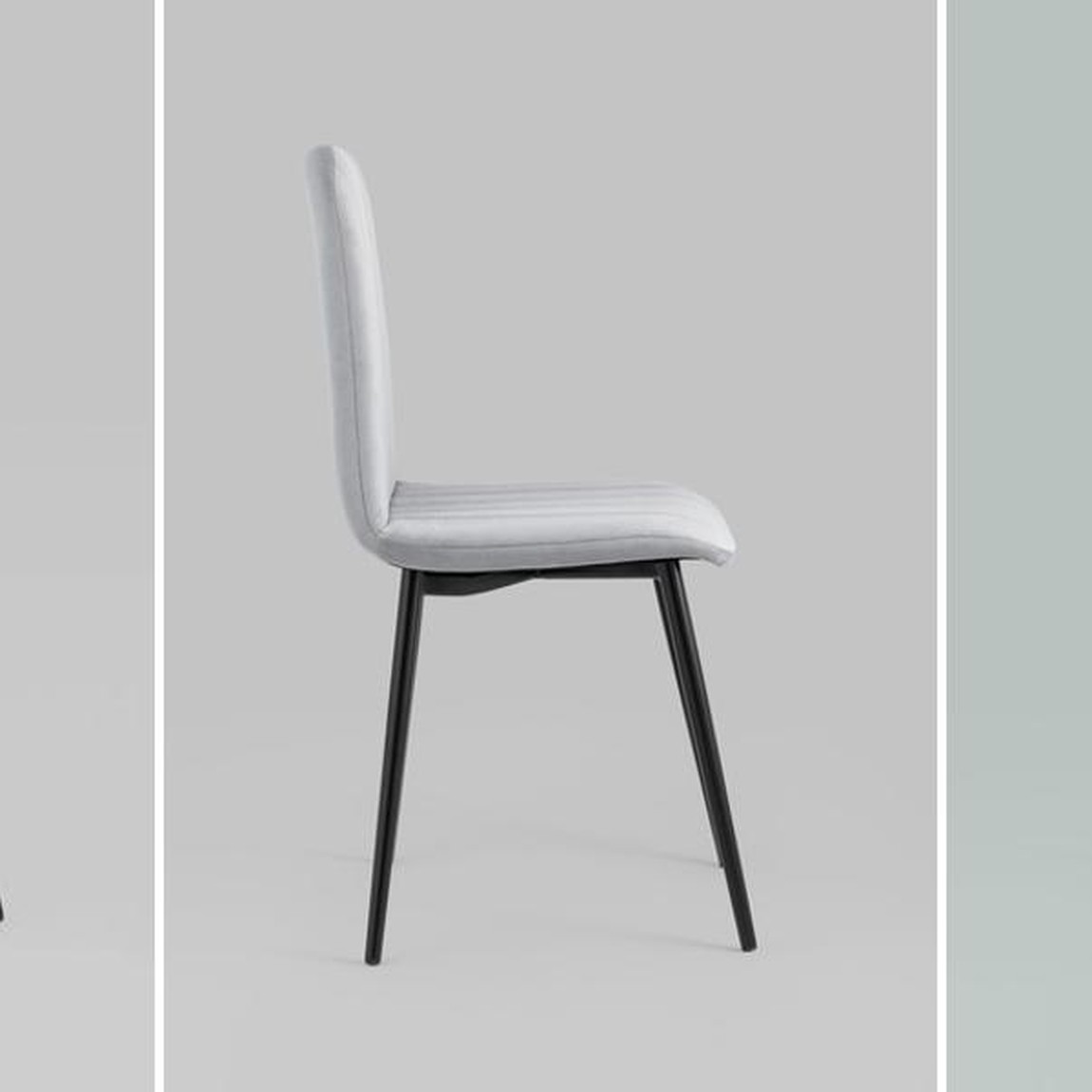 Стул Easy Chair Велюр Светло-Серый цвет