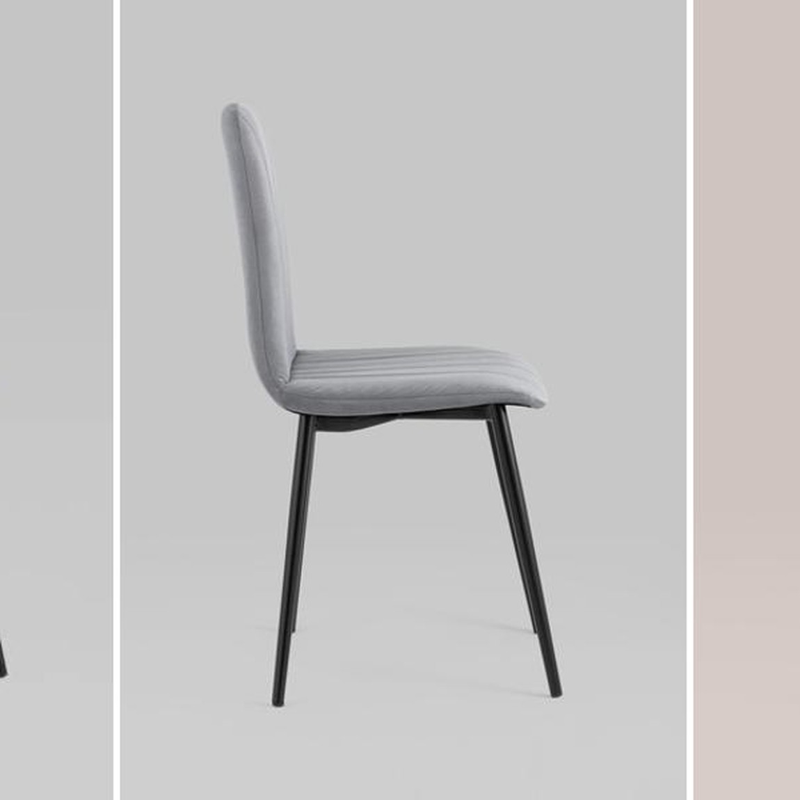 Стул Easy Chair Велюр Серый цвет