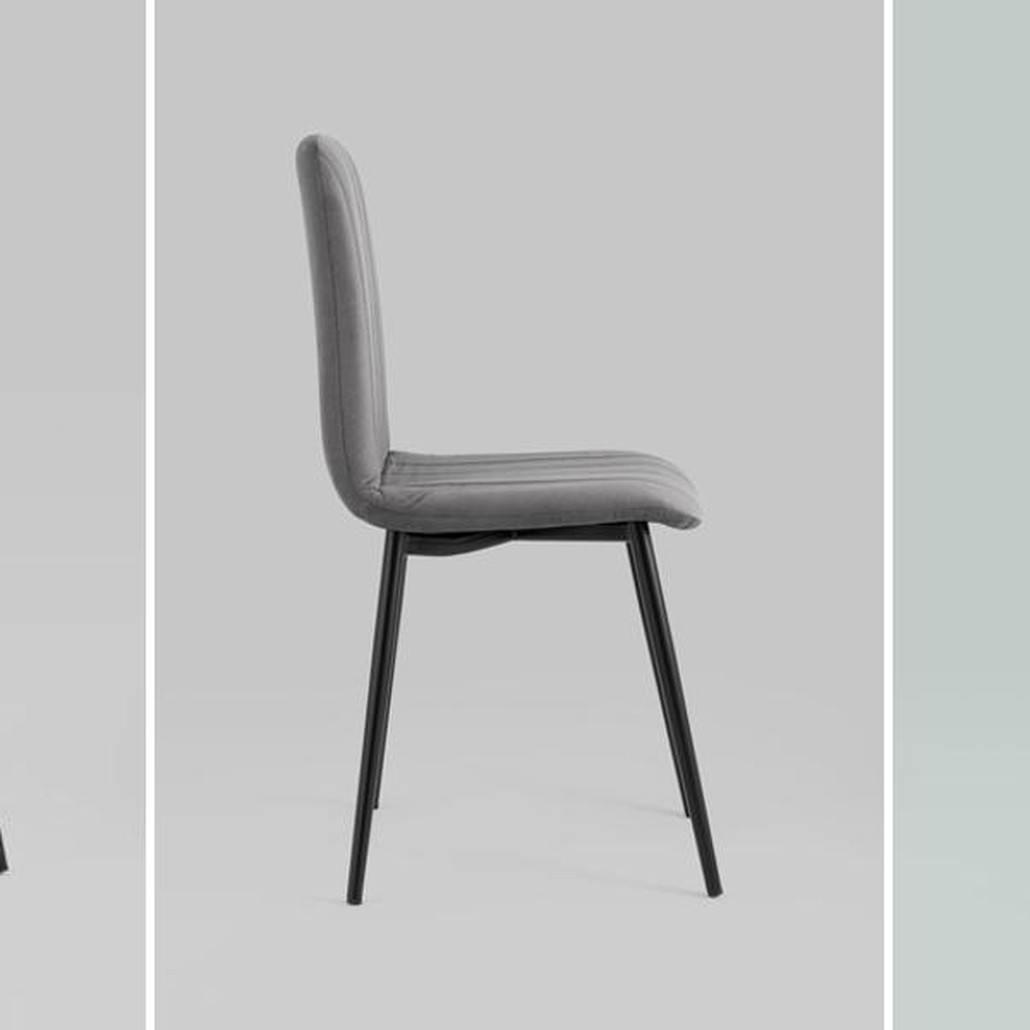 Стул Easy Chair Велюр Темно-Серый цвет