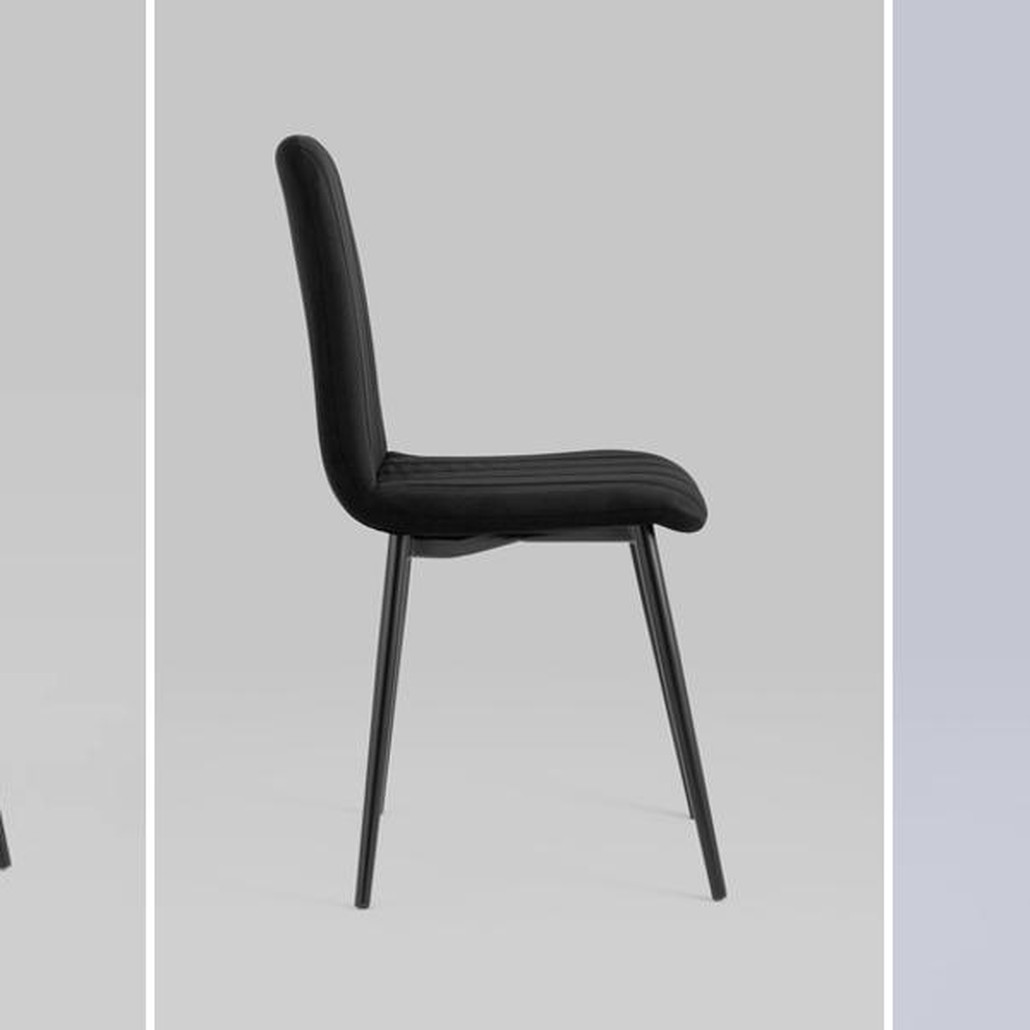 Стул Easy Chair Велюр Черный цвет