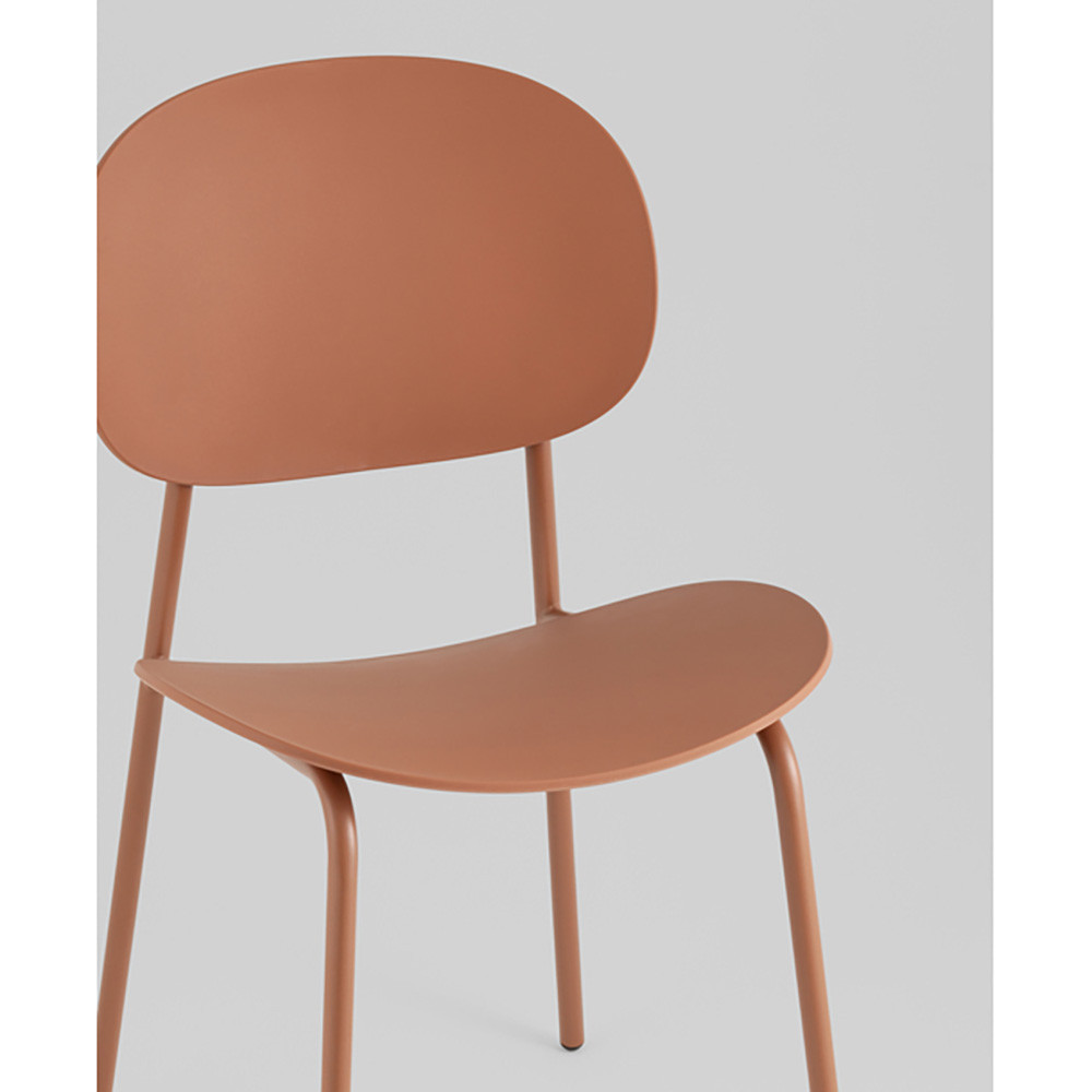 Стул Edie пластик коричневый