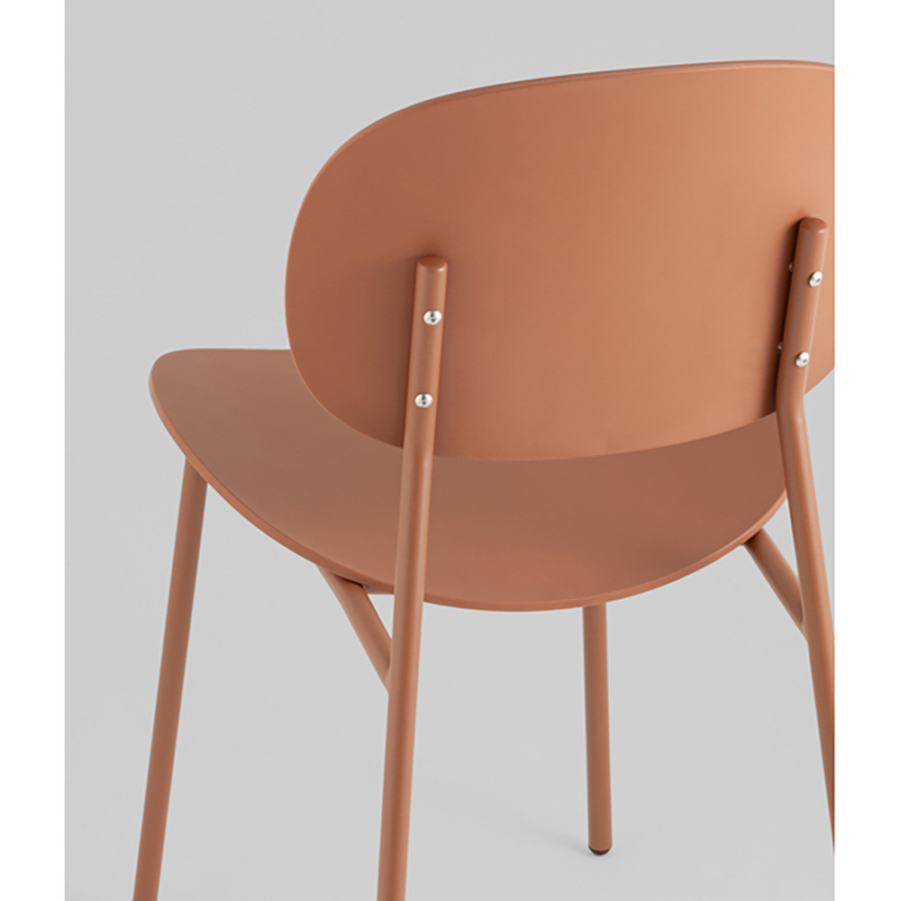 Стул Edie пластик коричневый