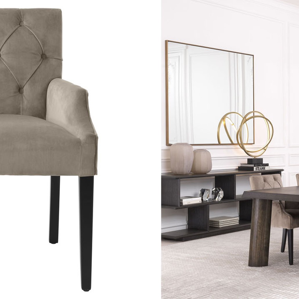 Стул Eichholtz DINING CHAIR ATENA WITH ARM